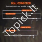 Elektrinis universalus griliaus iešmas su varikliu 100,6 cm, 12 kg 9 W - Image 3