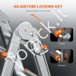 Teleskopinės kopėčios A formos 5.8m 150 kg - Image 4