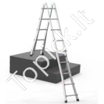 Teleskopinės kopėčios A formos 5.8m 150 kg - Image 8