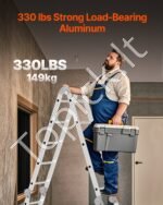 Daugiafunkcinės sulankstomos kopėčios "7-in-1", 5 žingsniai, 5,8 m, metalinės - Image 7