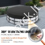 5.5m apvali baseino uždanga su užveržimo virvute | Paviršinio baseino apsauga - Image 4