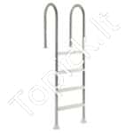 Baseino kopėtėlės – 4 pakopos, 137 cm aukščio baseinui su terasa, su porankiais | 120 kg apkrova - Image 9