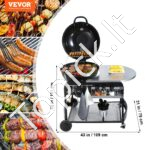 Lauko anglies/medžio kepsninė su ratukais - Image 6