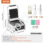 Grilis, sumuštinių kepimo plokštė, 23 x 23 cm. - Image 3