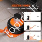 Pneumatinis oro domkratas 3T su rankena, oranžinis - Image 4