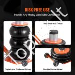 Pneumatinis oro domkratas 3T su rankena, oranžinis - Image 5