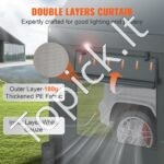 Automobilių stoginė/garažas 180 g/m²  3 x 6 x 2,8 m pilkas - Image 3