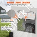 Automobilių stoginė/garažas 180 g/m²  3 x 6 x 2,8 m baltas - Image 3