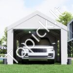 Automobilių stoginė/garažas 180 g/m²  3 x 6 x 2,8 m baltas - Image 7