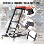 Sulankstoma viršutinė automobilio remonto platforma su ratukais 1080–1645 mm iki 180 kg - Image 5