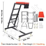 Sulankstoma viršutinė automobilio remonto platforma su ratukais 126 iki 192 cm iki 181 kg - Image 6