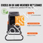 Komposteris 70 L, 360° pasukamas, daugiafunkcis, 605 x 510 x 730 mm, 20 kg talpa su pirštinėmis - Image 4