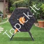 Komposteris 70 L, 360° pasukamas, daugiafunkcis, 605 x 510 x 730 mm, 20 kg talpa su pirštinėmis - Image 8