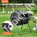 Komposteris 162,7 L, pasukamas, 735 x 625 x 955 mm, 50 kg talpa su pirštinėmis - Image 2