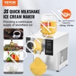 Komercinė smulkinto ledo mašina 125 kg/24h, ledo skustuvas iš nerūdijančio plieno - Image 8