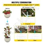 Augalų atraminiai narvai daržovėms/vaisiams/gėlėms 117x30x30 cm 10 vnt - Image 5