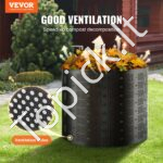 Greitas komposteris 1000L, 90x100 cm, HDPE plastikas - Image 2