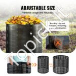 Greitas komposteris 1000L, 90x100 cm, HDPE plastikas - Image 5