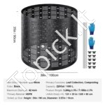 Greitas komposteris 1000L, 90x100 cm, HDPE plastikas - Image 7