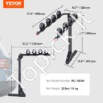 Dviračių laikiklis su kabliu automobiliui iki 70 kg, 4 vnt - Image 6