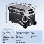 Automobilinis šaldytuvas/šaldiklis 50 L 110/240V AC,12/24V - Image 7