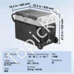 Automobilinis šaldytuvas/šaldiklis 60 L 110/240V AC,12/24V - Image 7