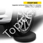 Atitvariniai stulpai su aksominė juosta, 6 vnt, juodi - Image 5