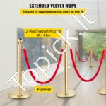 Atitvariniai stulpai su ištraukiama juosta 4 vnt, su 2 juostom, auksiniai - Image 4