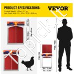 Automatinės vištidės durys  25,4 x 30,5 cm - Image 7