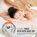 Elektrinė šildoma antklodė su laikmačiu 185x77cm - Image 3