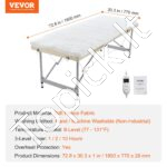 Elektrinė šildoma antklodė su laikmačiu 185x77cm - Image 6