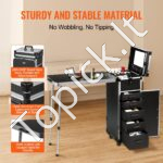 Mobilus kosmetikos lagaminas su ratukais ir išskleidžiama darbo vieta - Image 2