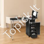 Mobilus kosmetikos lagaminas su ratukais ir išskleidžiama darbo vieta - Image 7