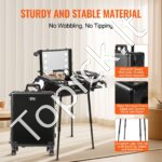 Profesionalus kosmetikos lagaminas su apšviestu veidrodžiu ir užraktu - Image 2