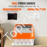 Kiaušinių inkubatorius, automatinis kiaušinių sukimas 12 vnt - Image 6