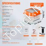 Kiaušinių inkubatorius, automatinis kiaušinių sukimas 12 vnt - Image 7