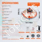 Kiaušinių inkubatorius, automatinis kiaušinių sukimas 24 vnt - Image 6