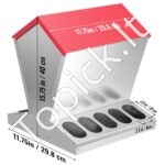 Metalinis maisto tiektuvas/šeryklą paukščiams 11,6 kg - Image 8