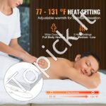 Šildomas čiužinys/antklodė su 3 temperatūros nustatymais 1795x770mm​ 3 pakopų - Image 2