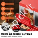 Metalinė 3 skyrių vištų lizdavietė 796x525x475mm - Image 3