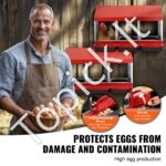 Metalinė 3 skyrių vištų lizdavietė 796x525x475mm - Image 4