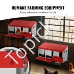 Metalinė 3 skyrių vištų lizdavietė 796x525x475mm - Image 5