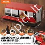 Metalinė 4 skyrių vištų lizdavietė 1060x525x475mm - Image 2