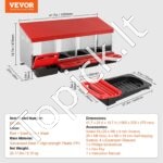 Metalinė 4 skyrių vištų lizdavietė 1060x525x475mm - Image 7