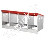 Metalinė 4 skyrių vištų lizdavietė 1060x525x475mm - Image 9