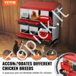 Metalinė 6 skyrių vištų lizdavietė 796x525x790mm - Image 2