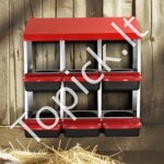 Metalinė 6 skyrių vištų lizdavietė 796x525x790mm - Image 8