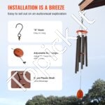 Vėjo varpeliai laukui 1042xØ153mm juodas - Image 6