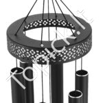 Vėjo varpeliai laukui 1473xØ230mm juodos spalvos - Image 9