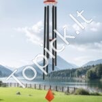 Vėjo varpeliai laukui 1524xØ230mm juodos spalvos - Image 8